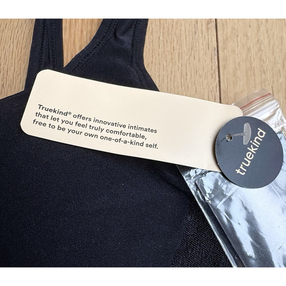TRUEKIND Daily Comfort Wireless Shaper Bra | Size Large Black with Bra Extender - Picture 7 of 9